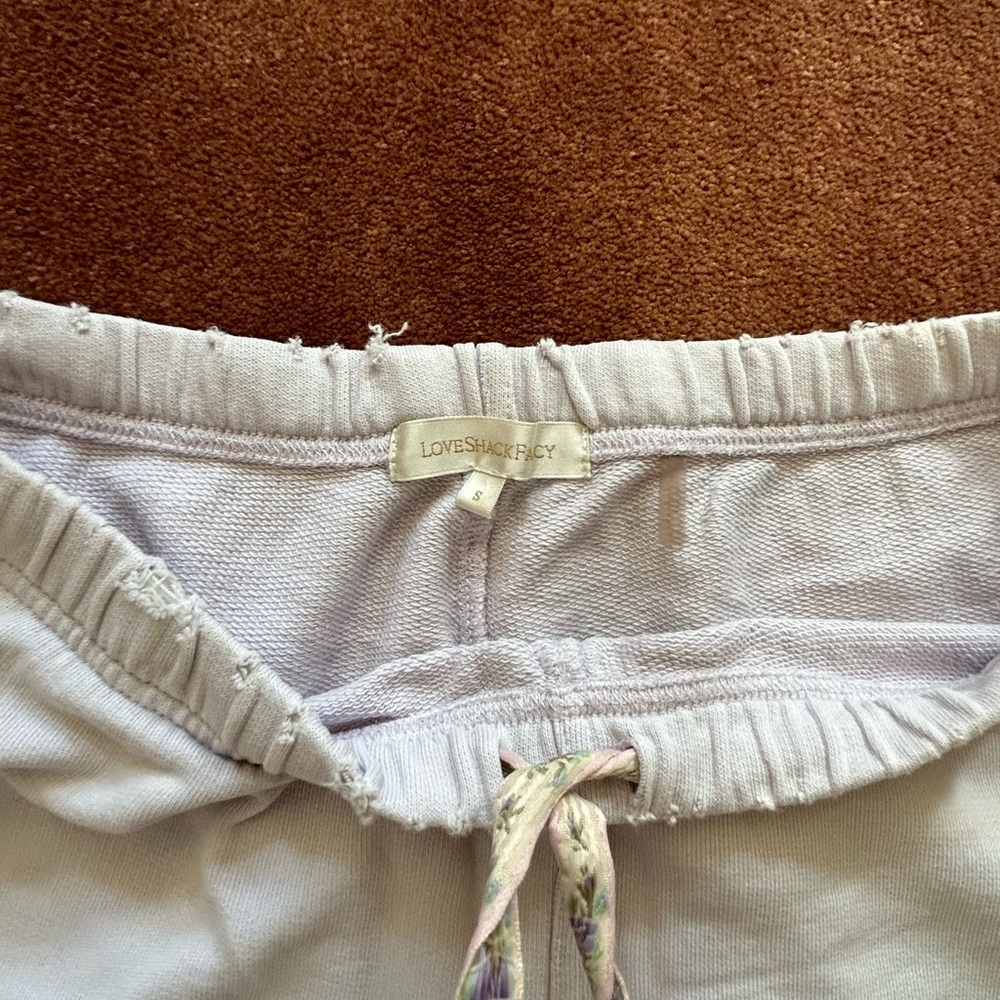 Loveshackfancy sweatpants with hearts! 💜💙🩵🩷